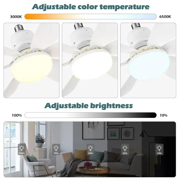 Smart Ceiling Fan with Light